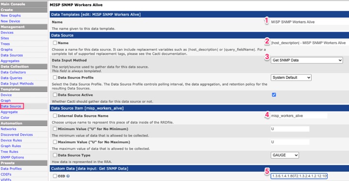 Add Data Source Template
